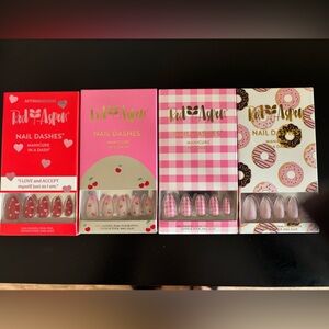 Red Aspen Pink and Red Press-On Nail-4 Sets